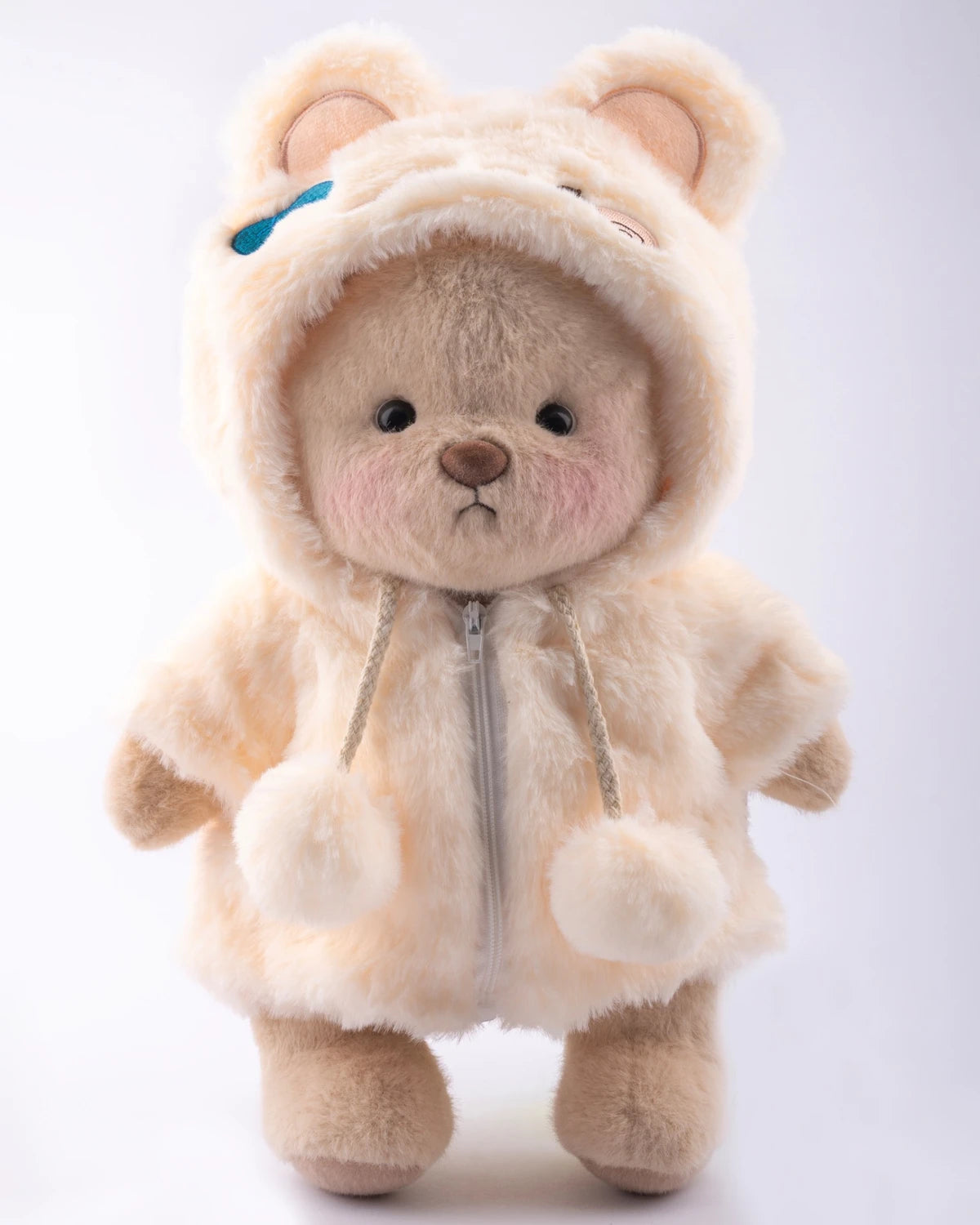 UykuPof™ Krem Tavşan Puffy