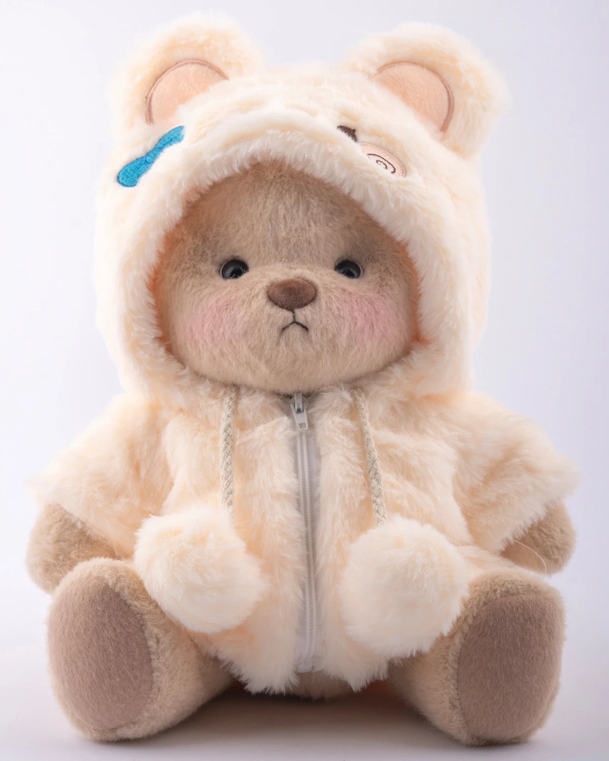 UykuPof™ Krem Tavşan Puffy