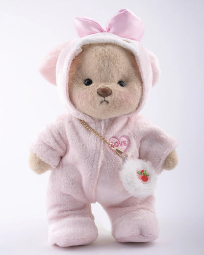 UykuPof™ Çilekli Pembe Puffy