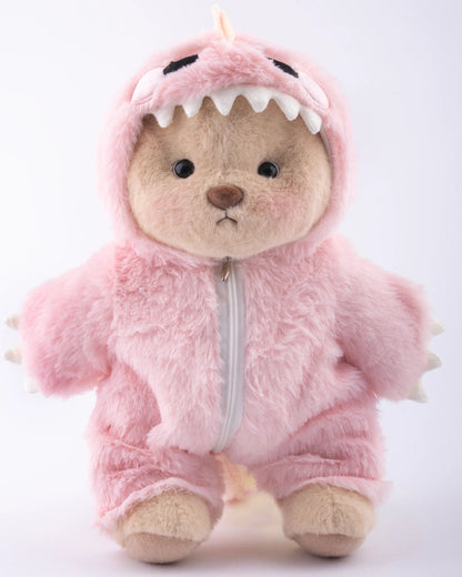 UykuPof™ Pembe Tüylü Dino Puffy