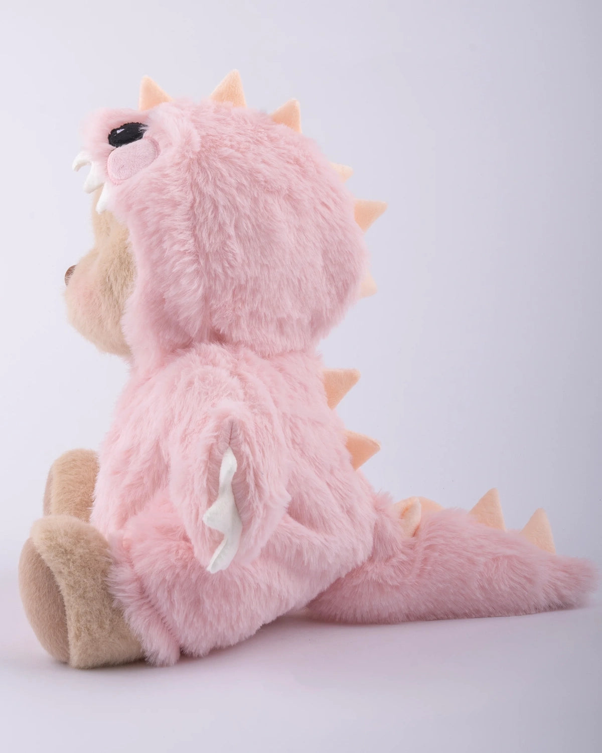 UykuPof™ Pembe Tüylü Dino Puffy