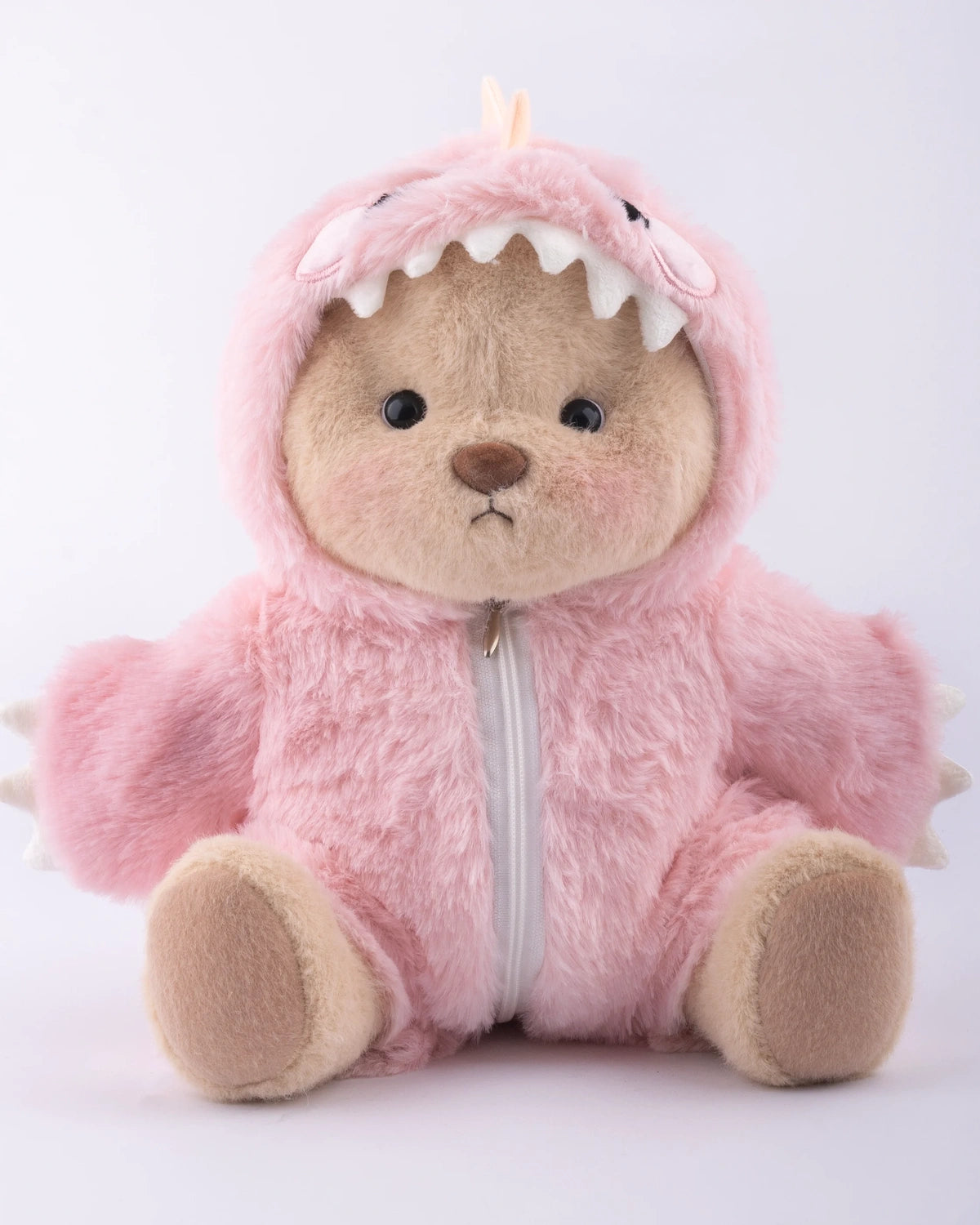 UykuPof™ Pembe Tüylü Dino Puffy