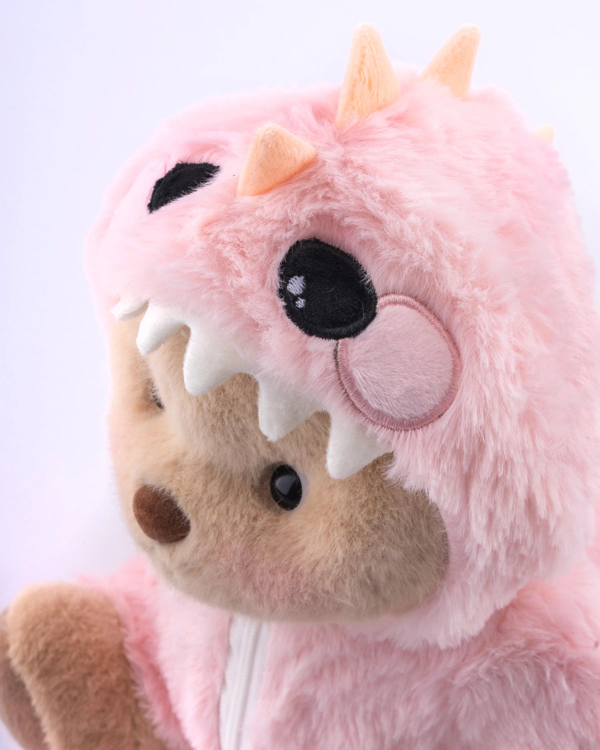 UykuPof™ Pembe Tüylü Dino Puffy