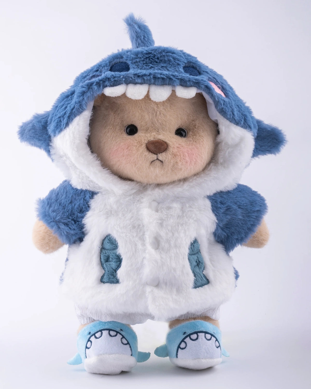 UykuPof™ Mavi Köpek Balığı Puffy