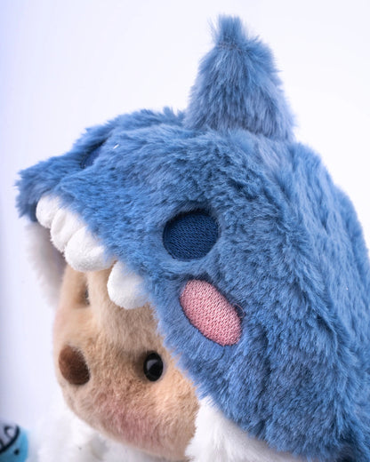 UykuPof™ Mavi Köpek Balığı Puffy