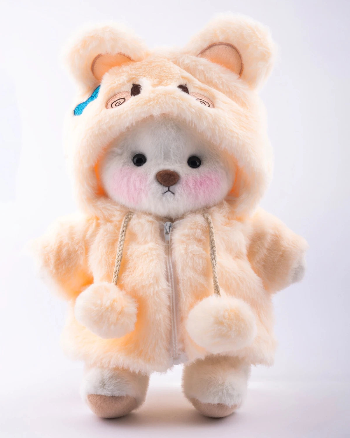 UykuPof™ Krem Tavşan Puffy