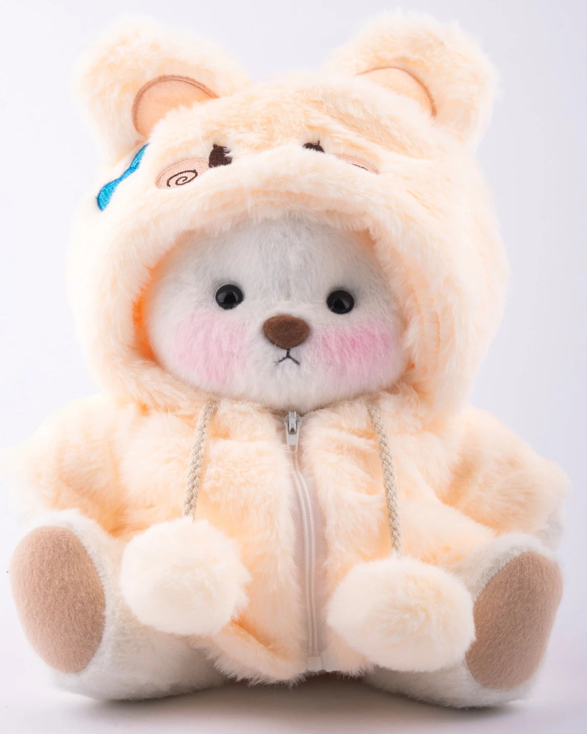 UykuPof™ Krem Tavşan Puffy