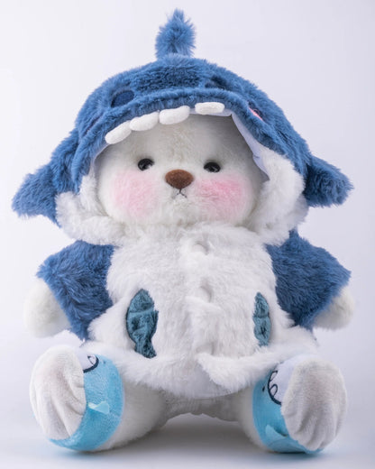 UykuPof™ Mavi Köpek Balığı Puffy