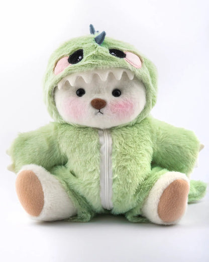 UykuPof™ Yeşil Tüylü Dino Puffy