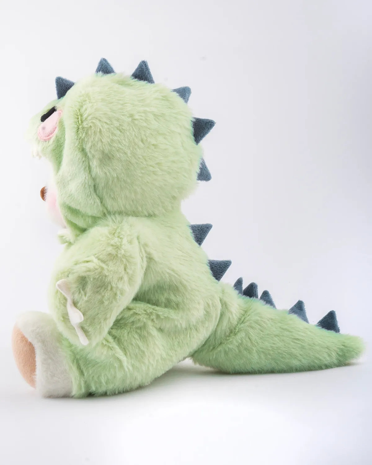 UykuPof™ Yeşil Tüylü Dino Puffy