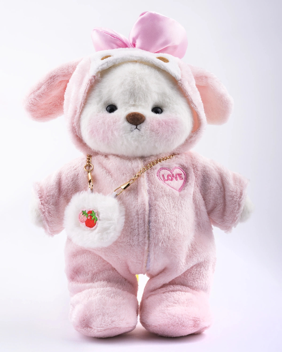 UykuPof™ Çilekli Pembe Puffy