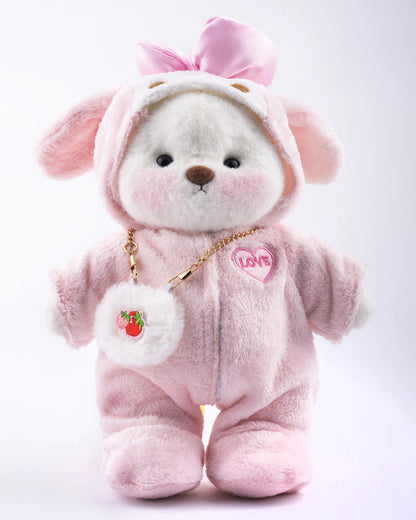 UykuPof™ Çilekli Pembe Puffy