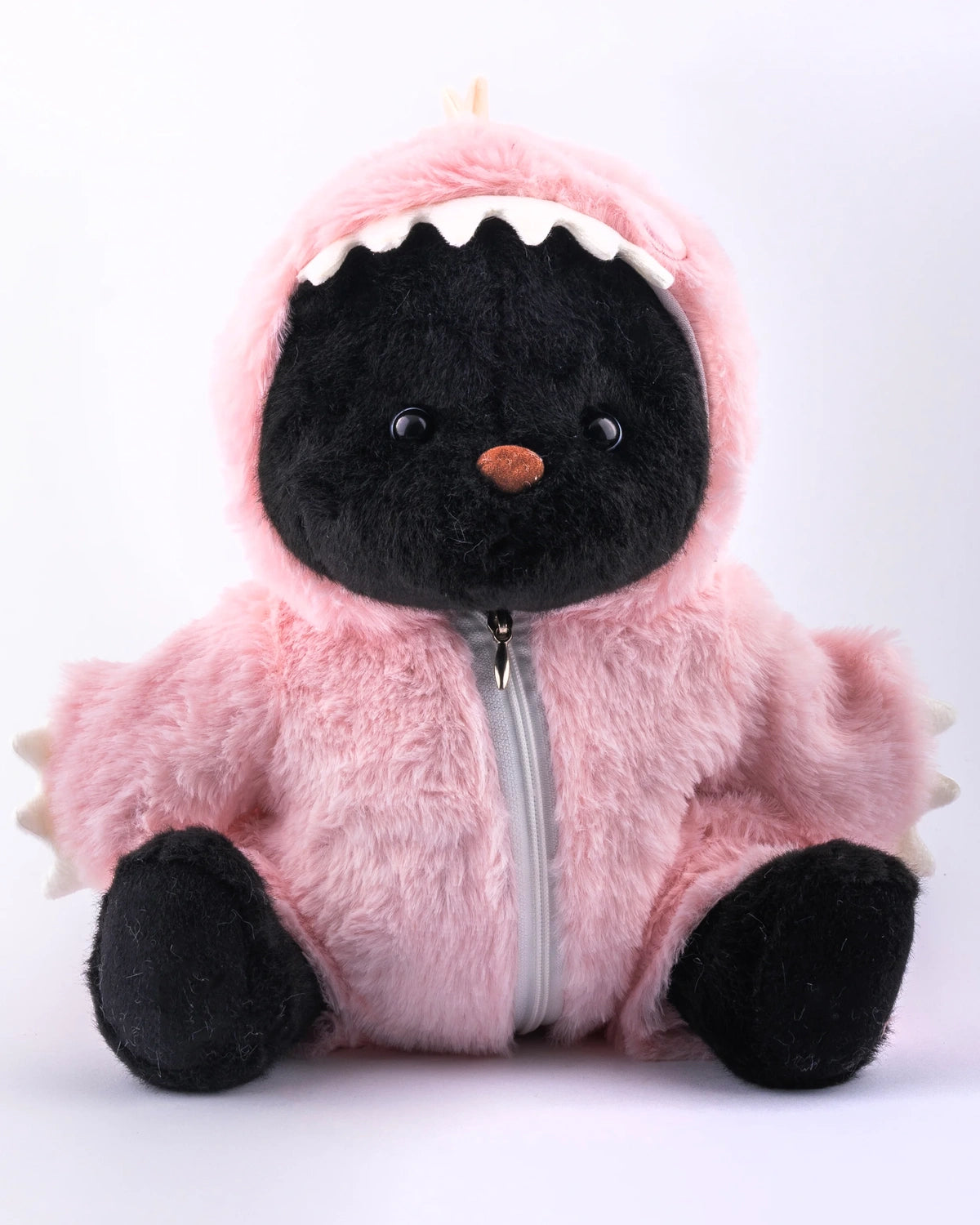 UykuPof™ Pembe Tüylü Dino Puffy