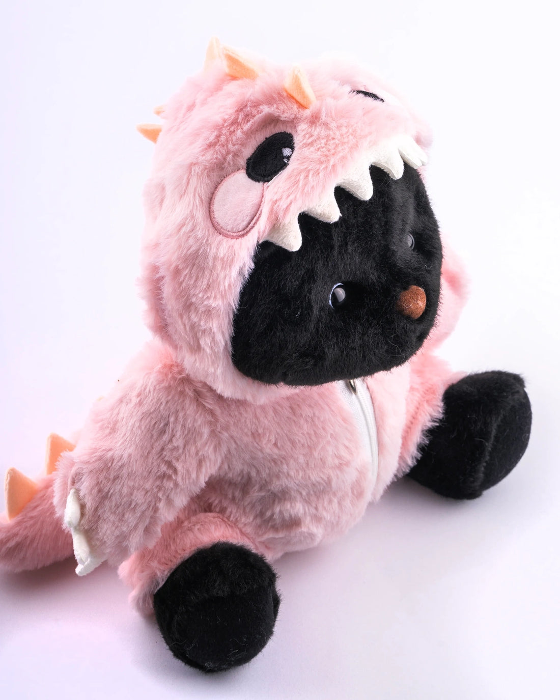 UykuPof™ Pembe Tüylü Dino Puffy