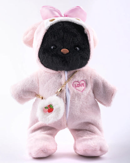 UykuPof™ Çilekli Pembe Puffy