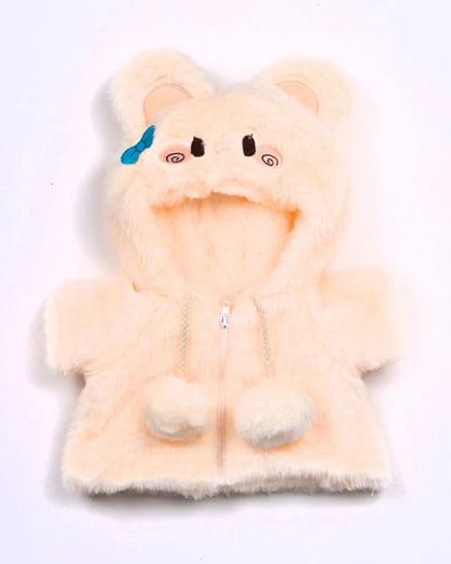 UykuPof™ Krem Tavşan Puffy