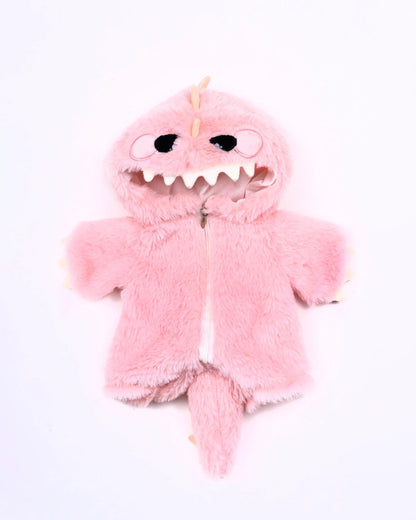 UykuPof™ Pembe Tüylü Dino Puffy