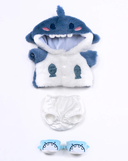 UykuPof™ Mavi Köpek Balığı Puffy