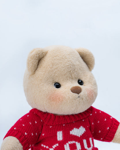 UykuPof™ Kırmızı Aşık Puffy